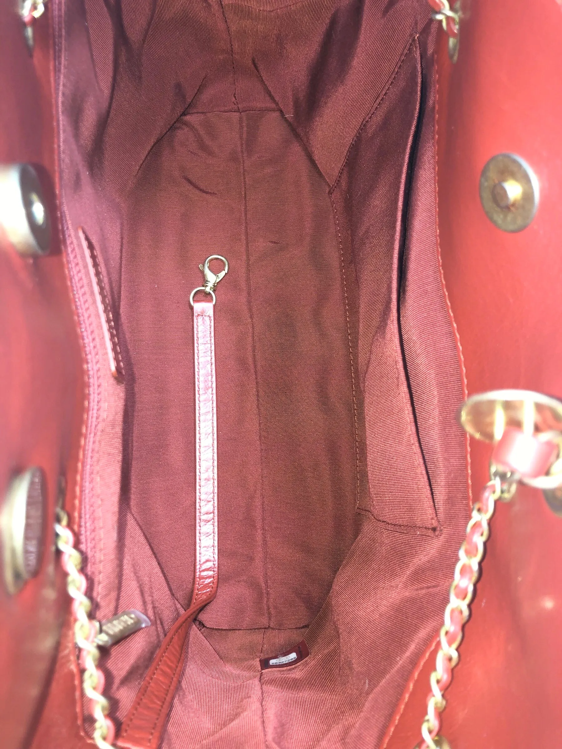 Glazed Quilted Leather Tote Bag