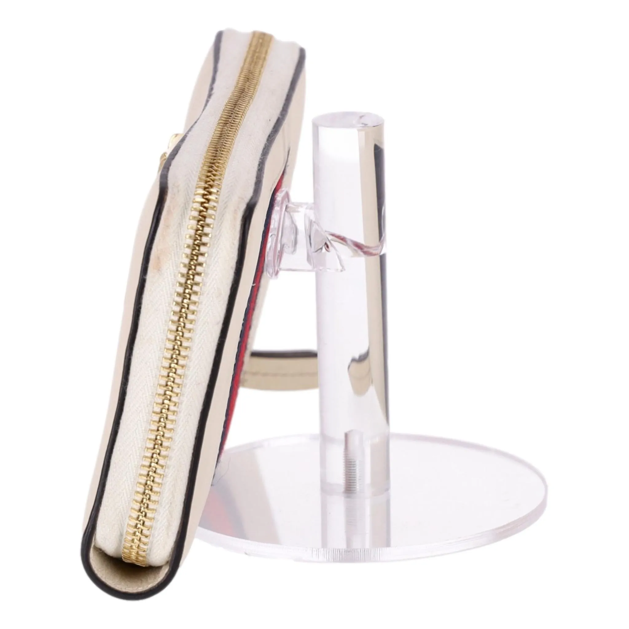 Gucci Sylvie Web Stripe Leather Wallet