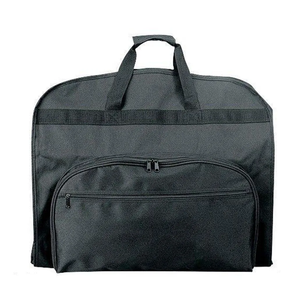 Heavy Duty Travel Garment Bag Cover for Suit Pants Dress Storage Luggage Black 24X39inch
