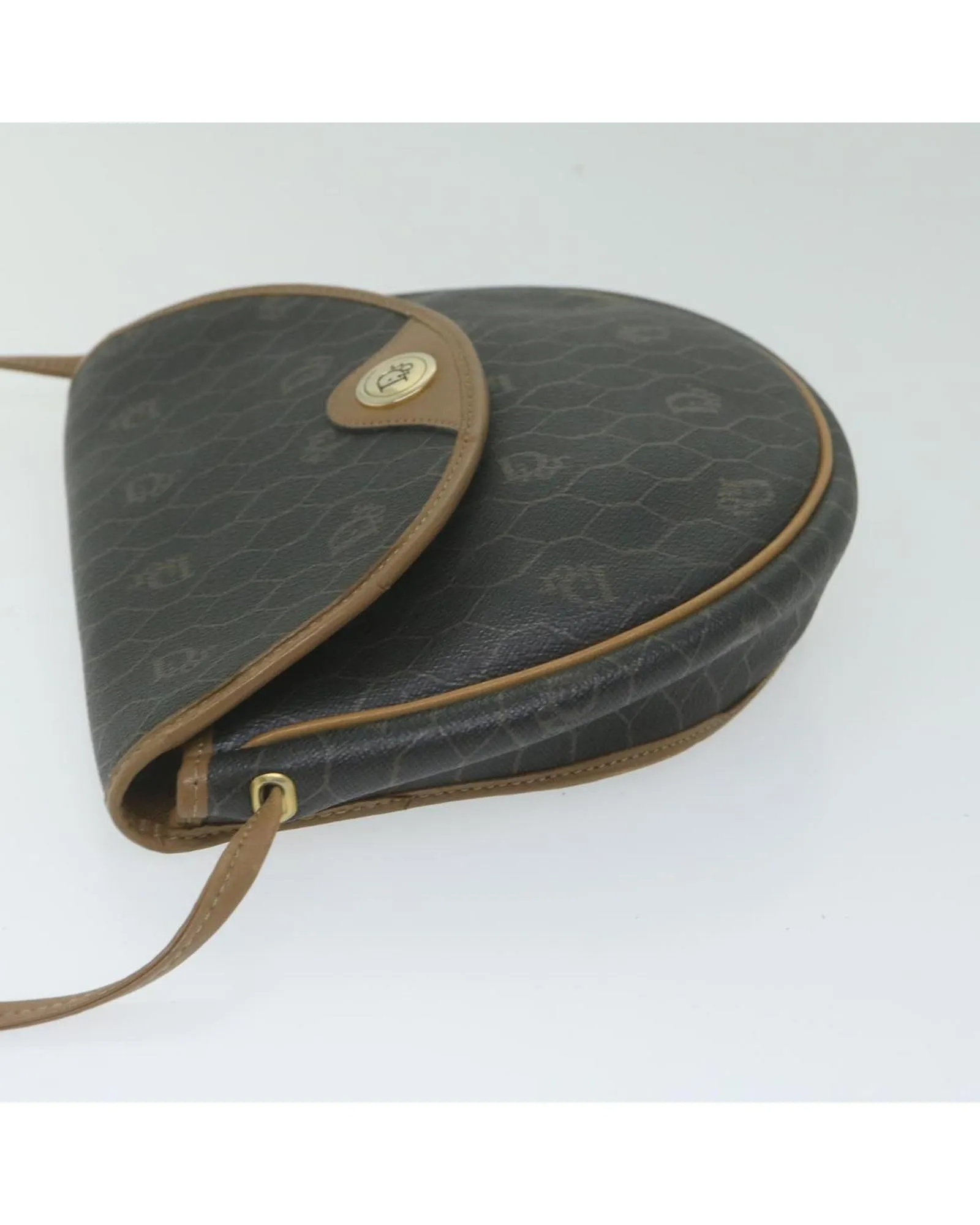 Honeycomb Canvas PVC Leather Shoulder Bag