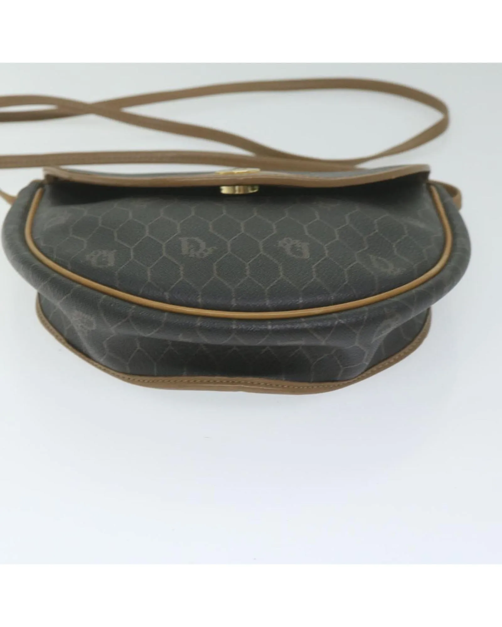 Honeycomb Canvas PVC Leather Shoulder Bag