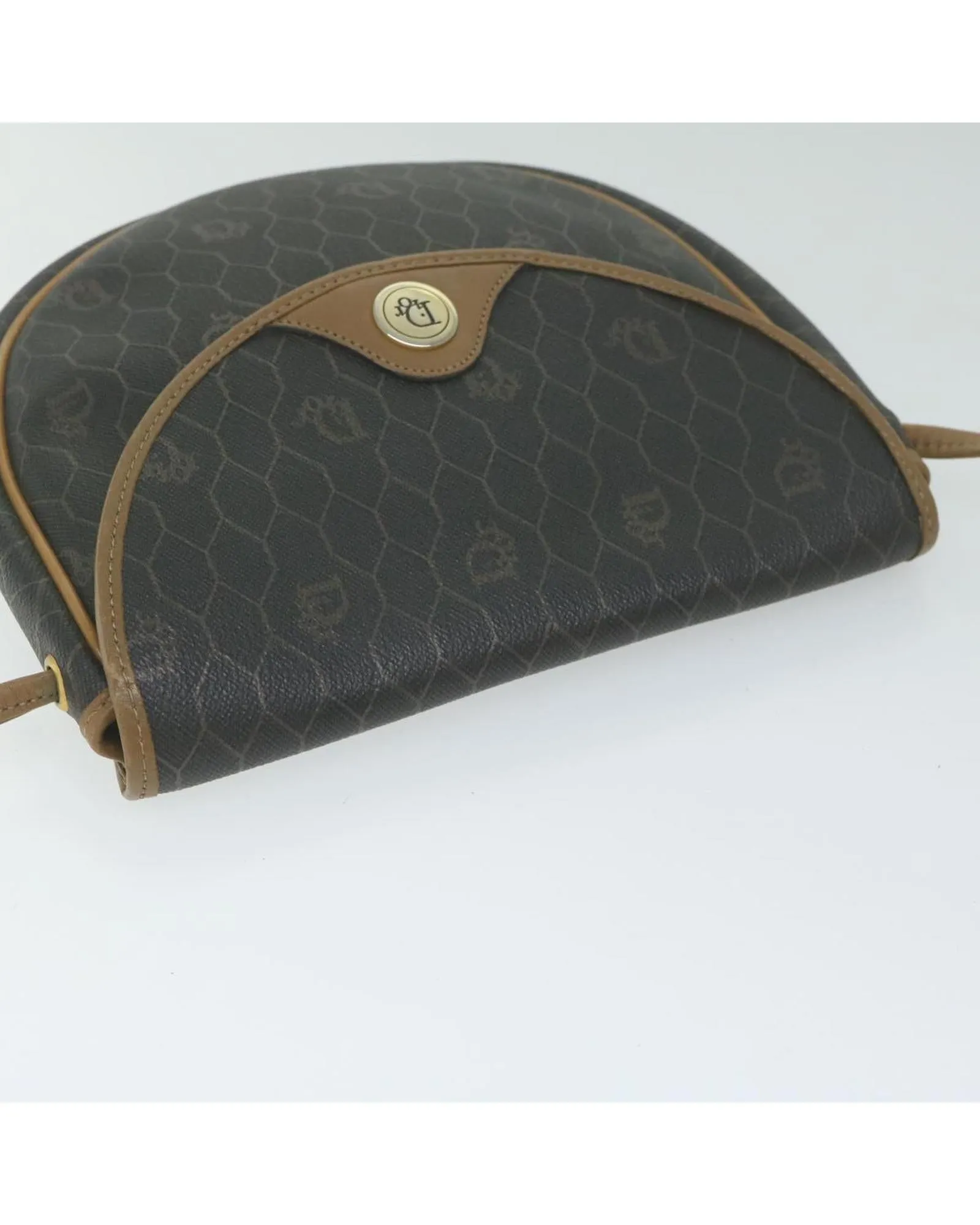 Honeycomb Canvas PVC Leather Shoulder Bag