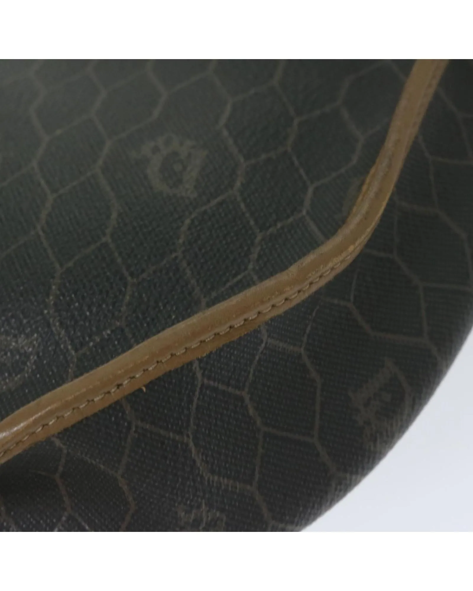 Honeycomb Canvas PVC Leather Shoulder Bag