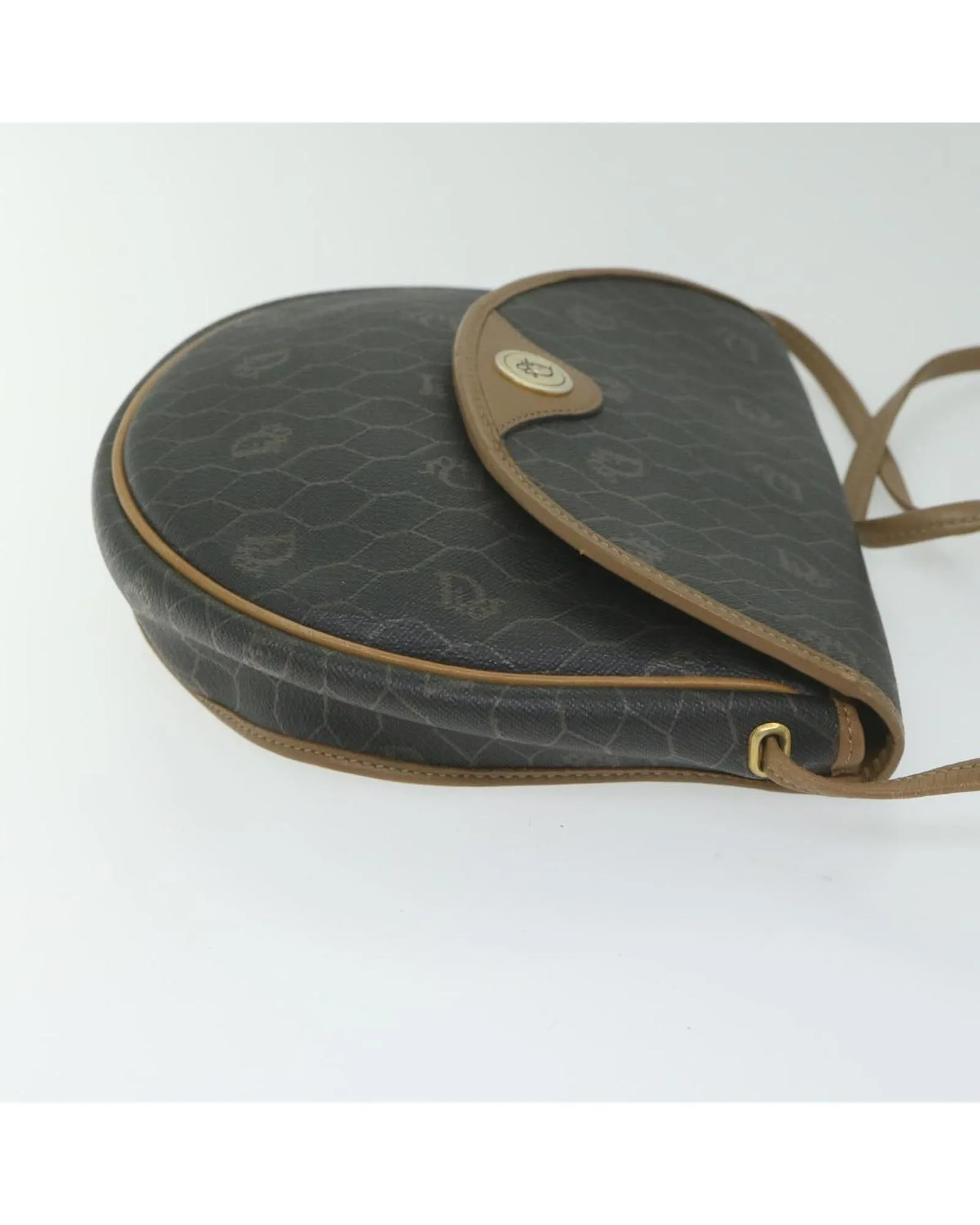 Honeycomb Canvas PVC Leather Shoulder Bag