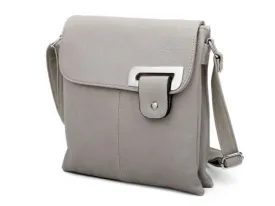 LARGE LIGHT GREY MULTI POCKET CROSS BODY MESSENGER BAG LARGE LIGHT GREY MULTI POCKET CROSS BODY MESSENGER BAG