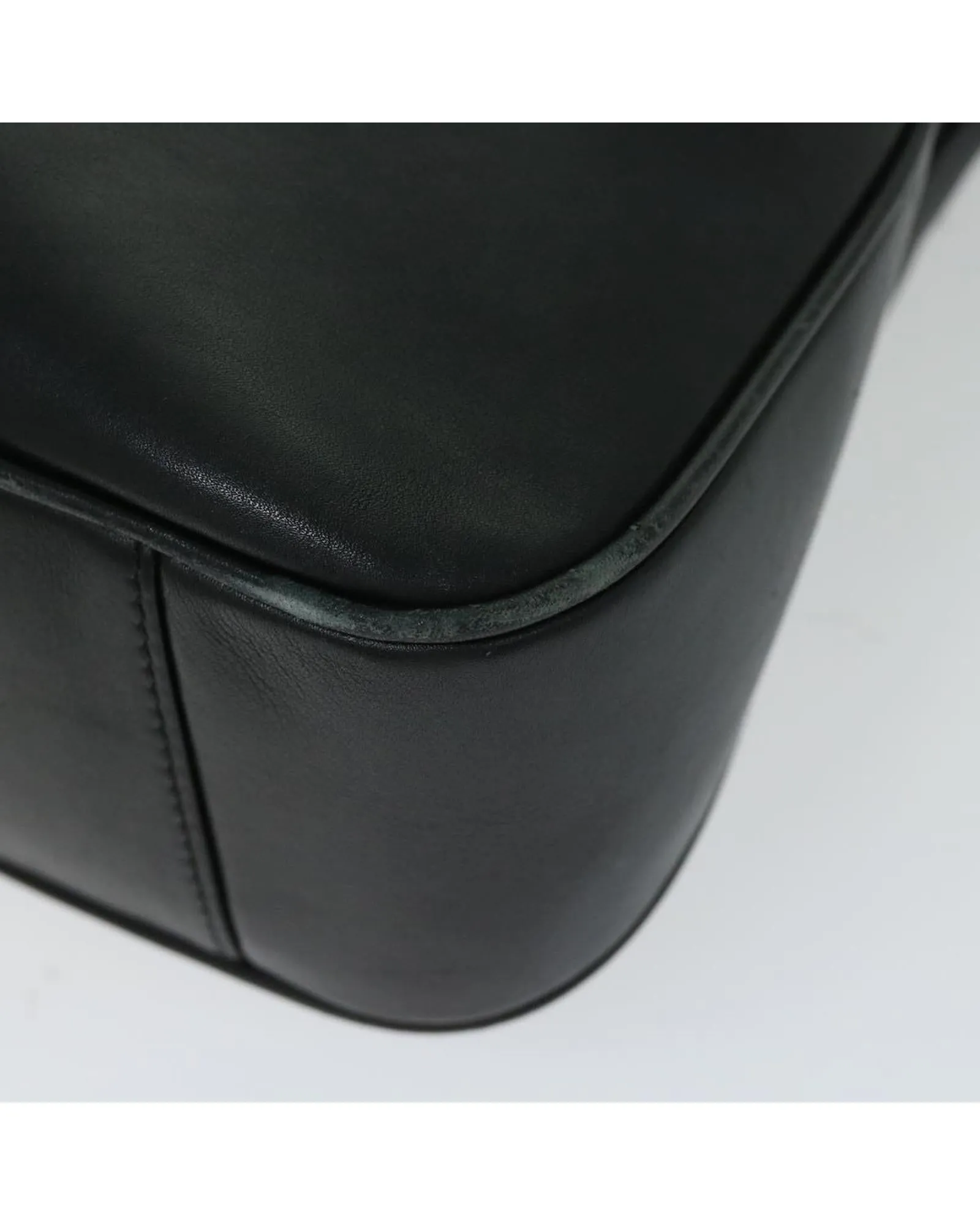 Leather Bamboo Hand Bag with Shoulder Strap