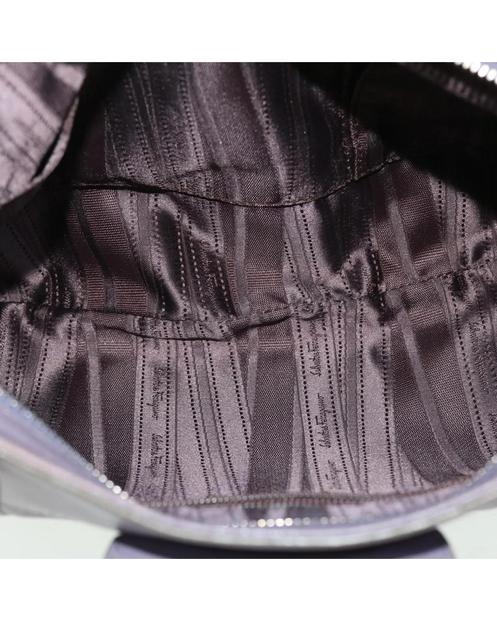 Leather Gancini Shoulder Bag - Purple