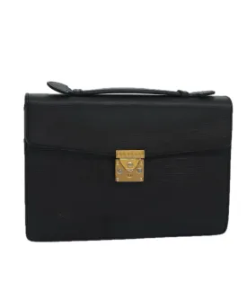 Leather Hand Bag with Key Accessory and Handle Drop