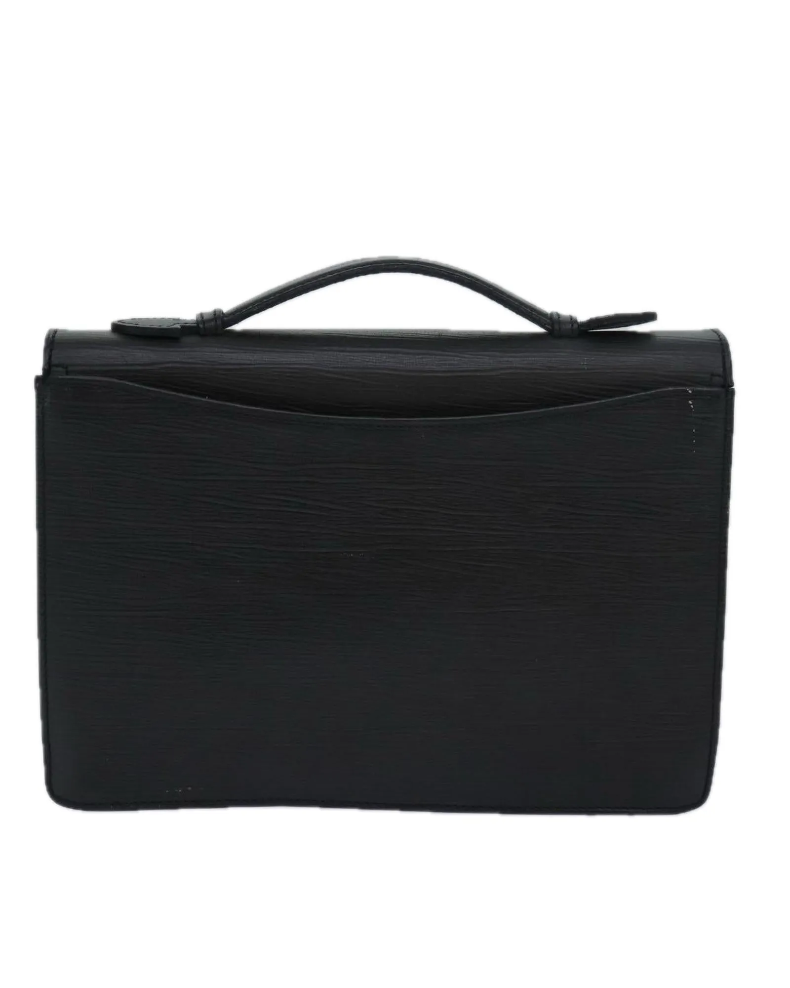 Leather Hand Bag with Key Accessory and Handle Drop