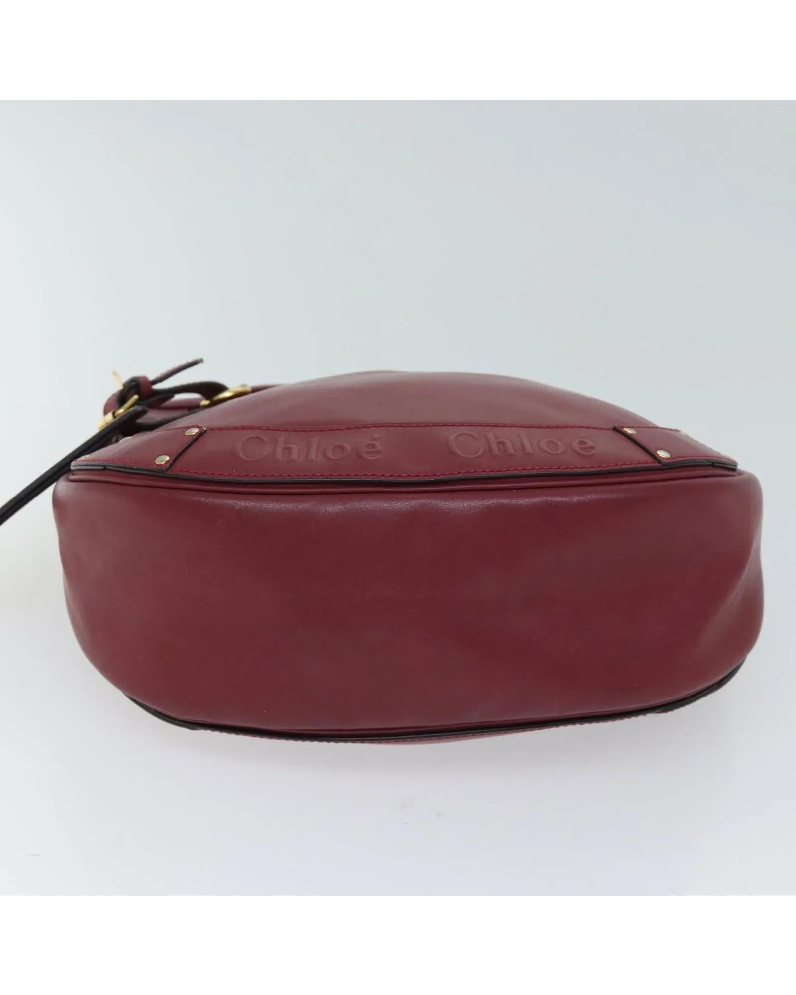Leather Pink Shoulder Bag with Adjustable Strap and Name Tag