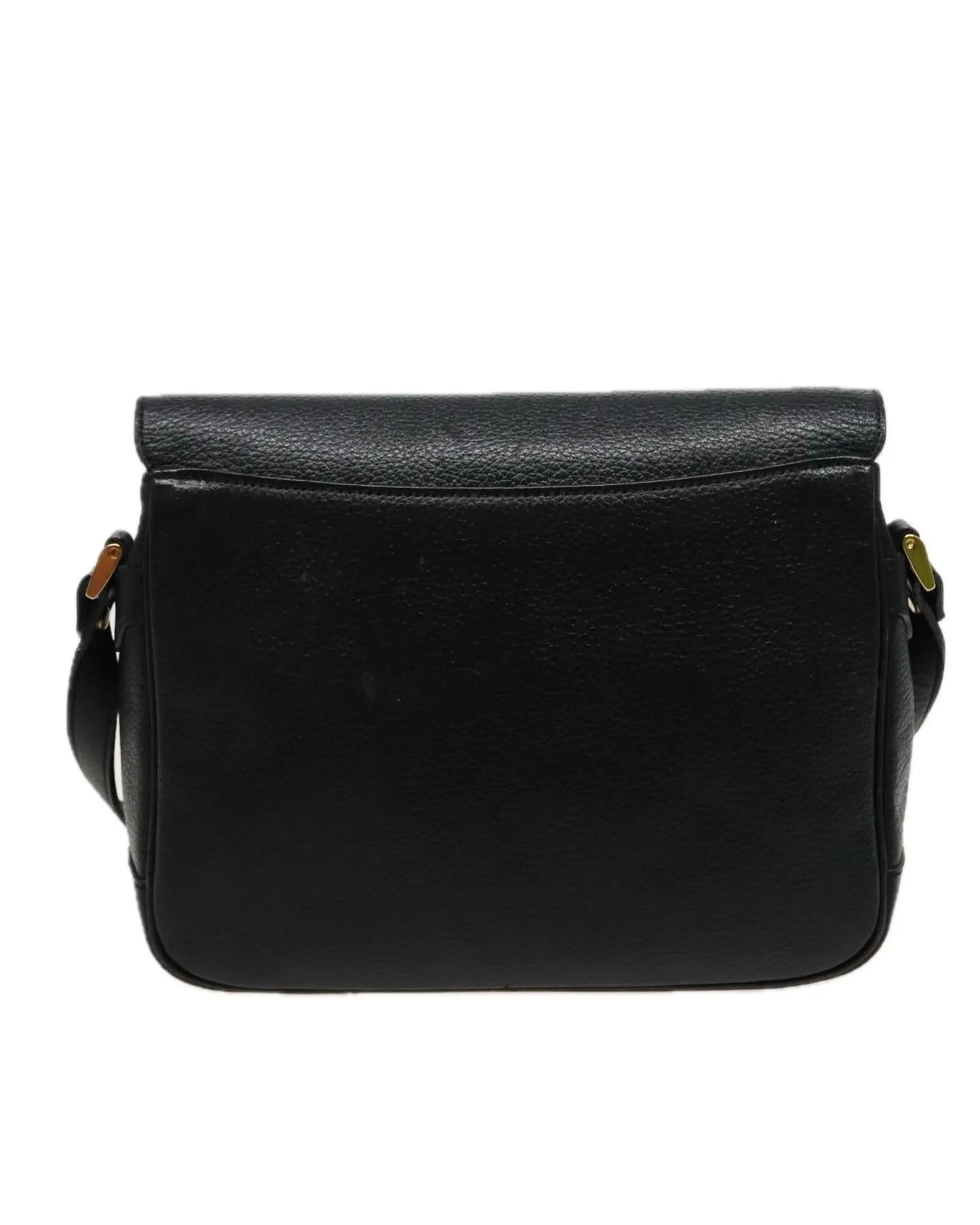 Leather Shoulder Bag with Adjustable Strap and Additional Holes