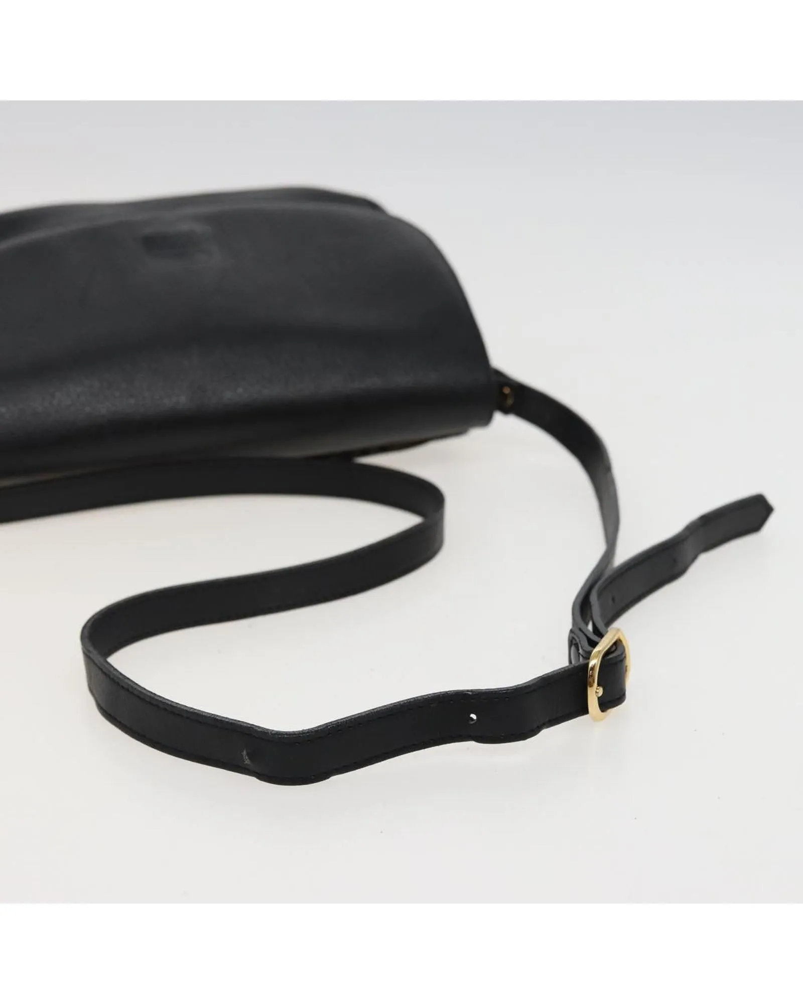 Leather Shoulder Bag with Adjustable Strap and Additional Holes