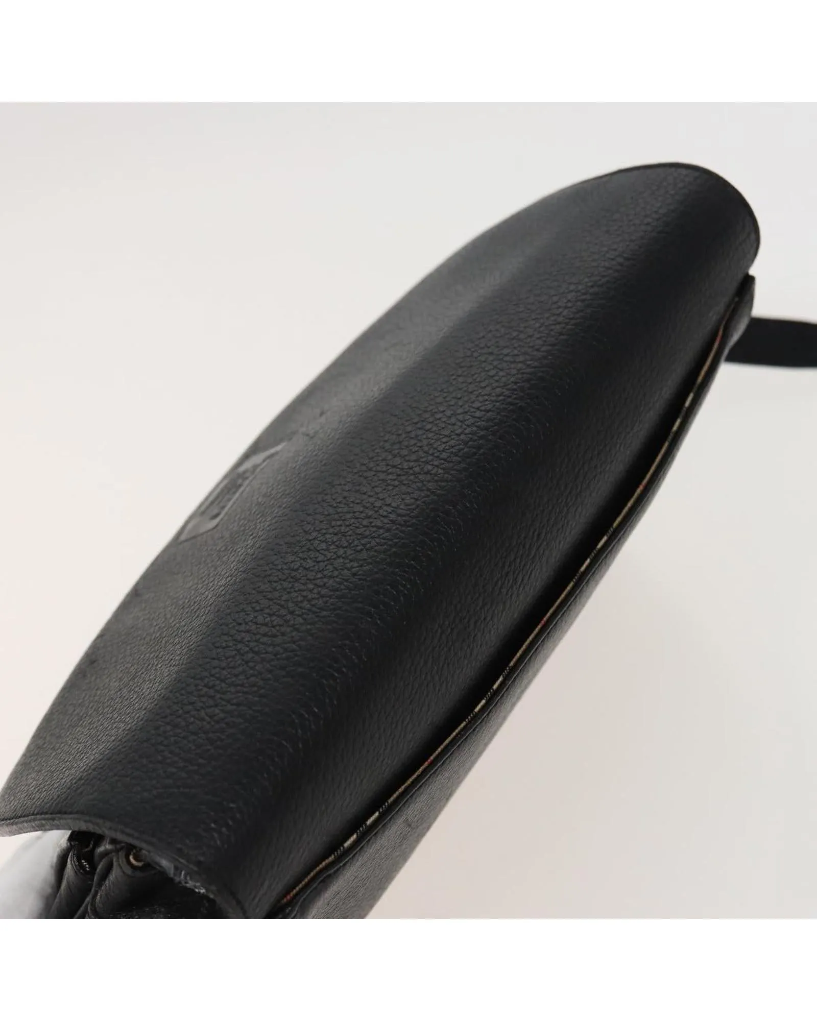 Leather Shoulder Bag with Adjustable Strap and Additional Holes