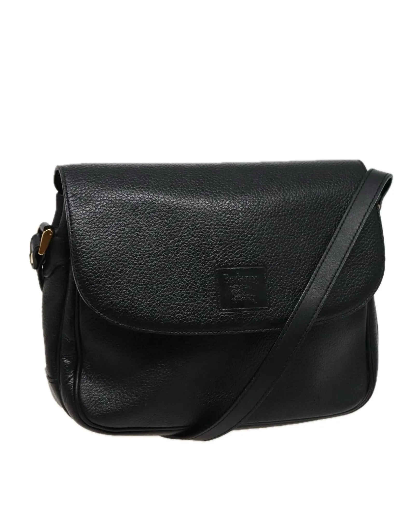 Leather Shoulder Bag with Adjustable Strap and Additional Holes