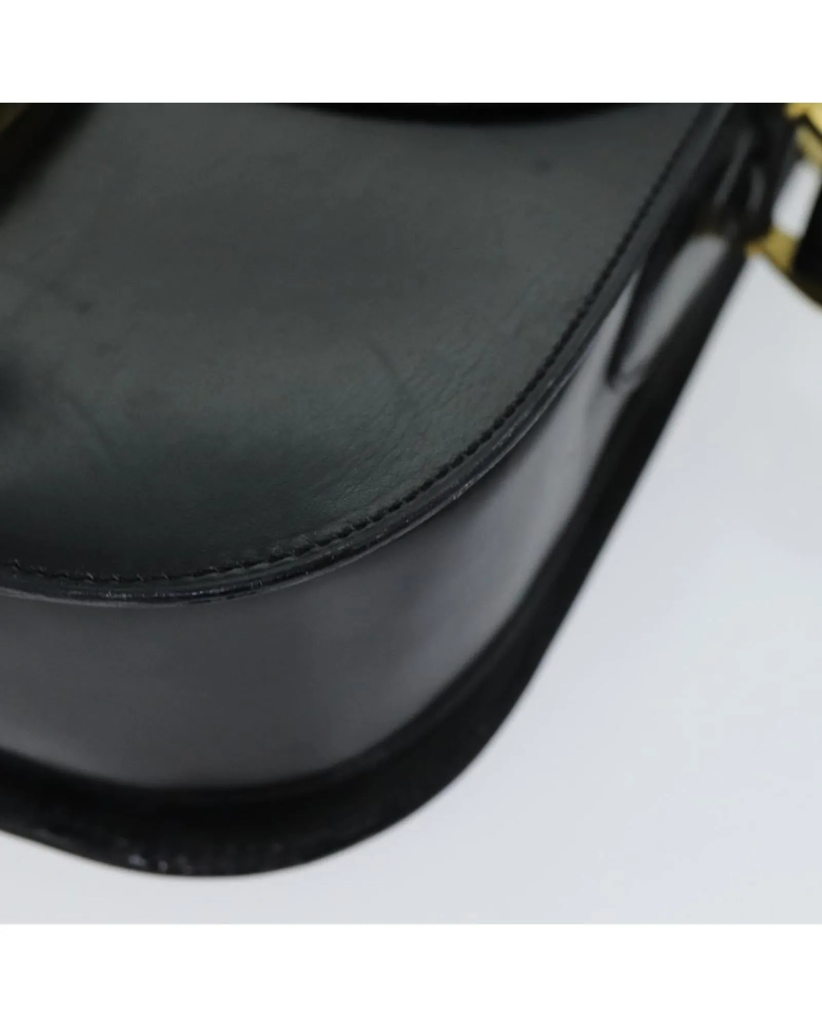 Leather Shoulder Bag with Mirror Accessory