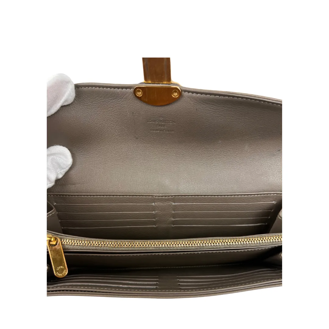 Louis Vuitton Grey Ebene Mahina Amelia Wallet