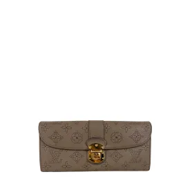 Louis Vuitton Grey Ebene Mahina Amelia Wallet