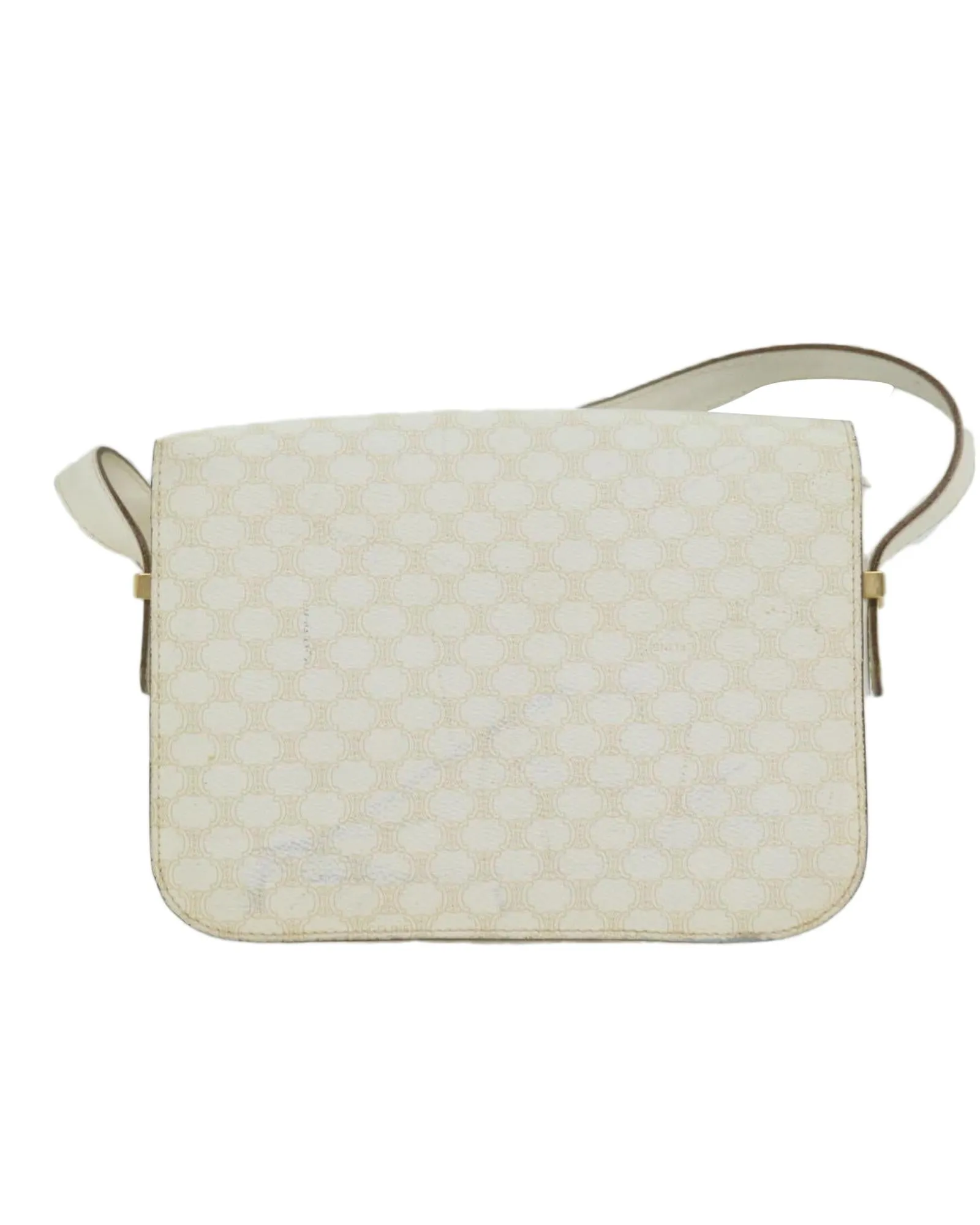 Macadam Canvas Shoulder Bag with Shoulder Drop from Italy