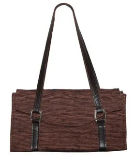 Madrid Style Handbag - Sonora Brown/Black (One Left!)