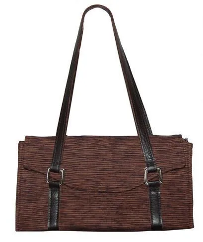 Madrid Style Handbag - Sonora Brown/Black (One Left!)