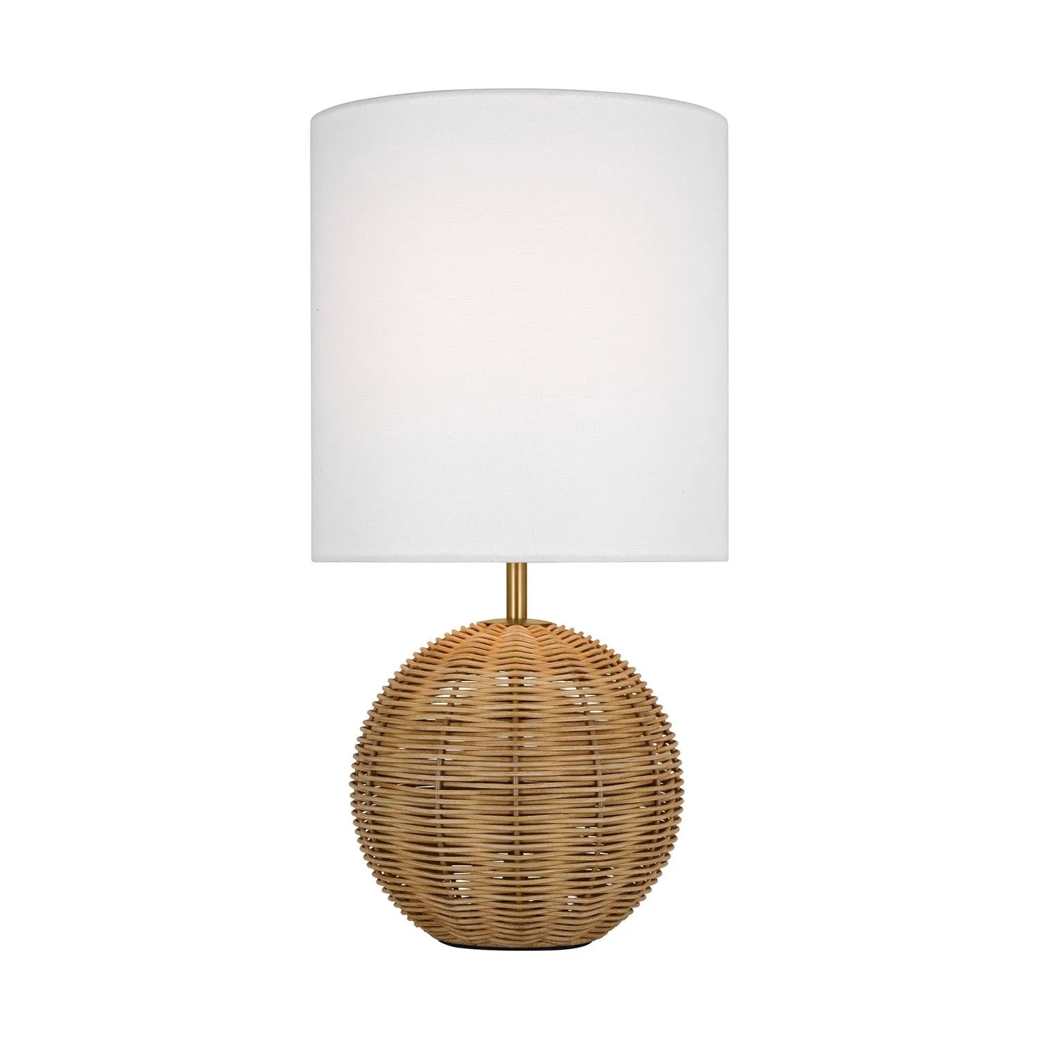 Mari 1-Light Table Lamp in Burnished Brass
