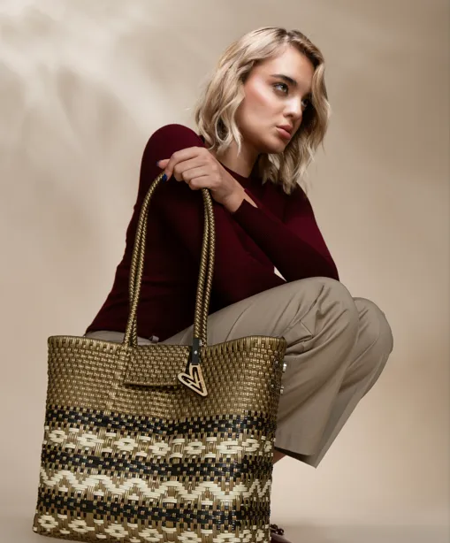Maria Victoria | Eros TC | Upcycled, Handwoven, Shoulder Bag