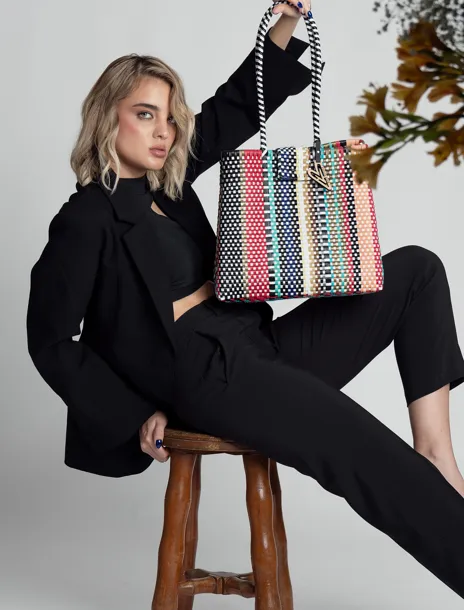 Maria Victoria | Flare TC | Upcycled, Handwoven, Shoulder Bag