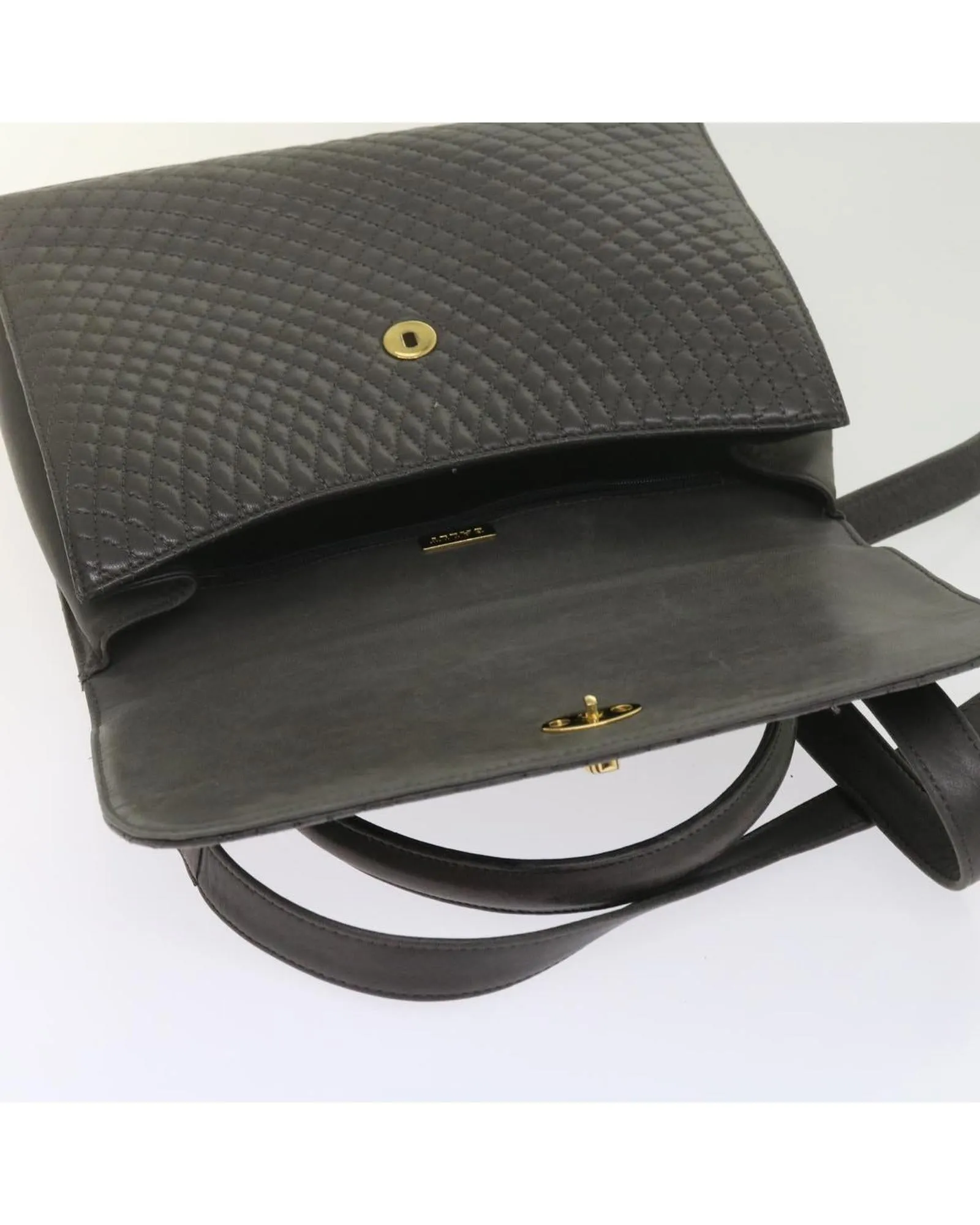 Matelasse Leather Shoulder Bag with Dual Carrying Options