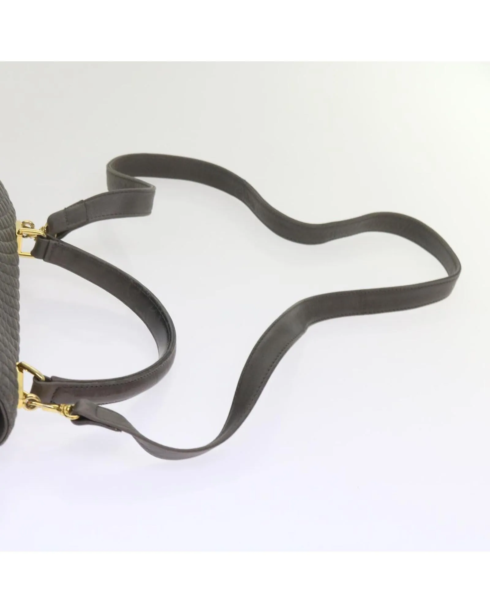 Matelasse Leather Shoulder Bag with Dual Carrying Options