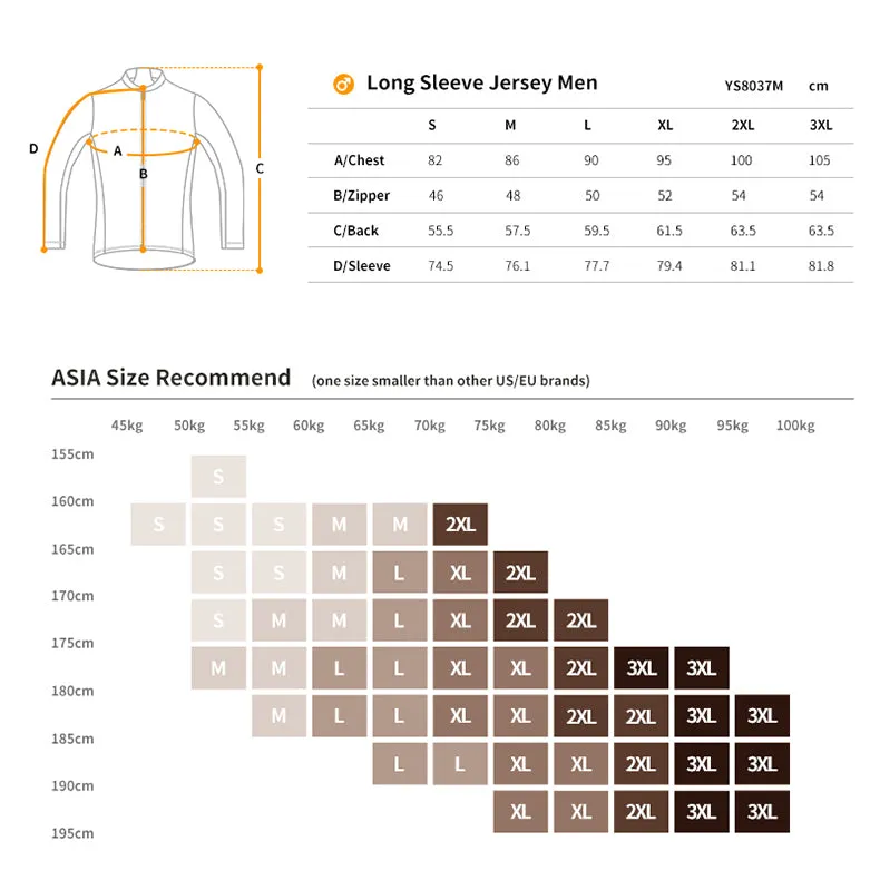 Men's LS Cycling Jersey Reki Light Grey