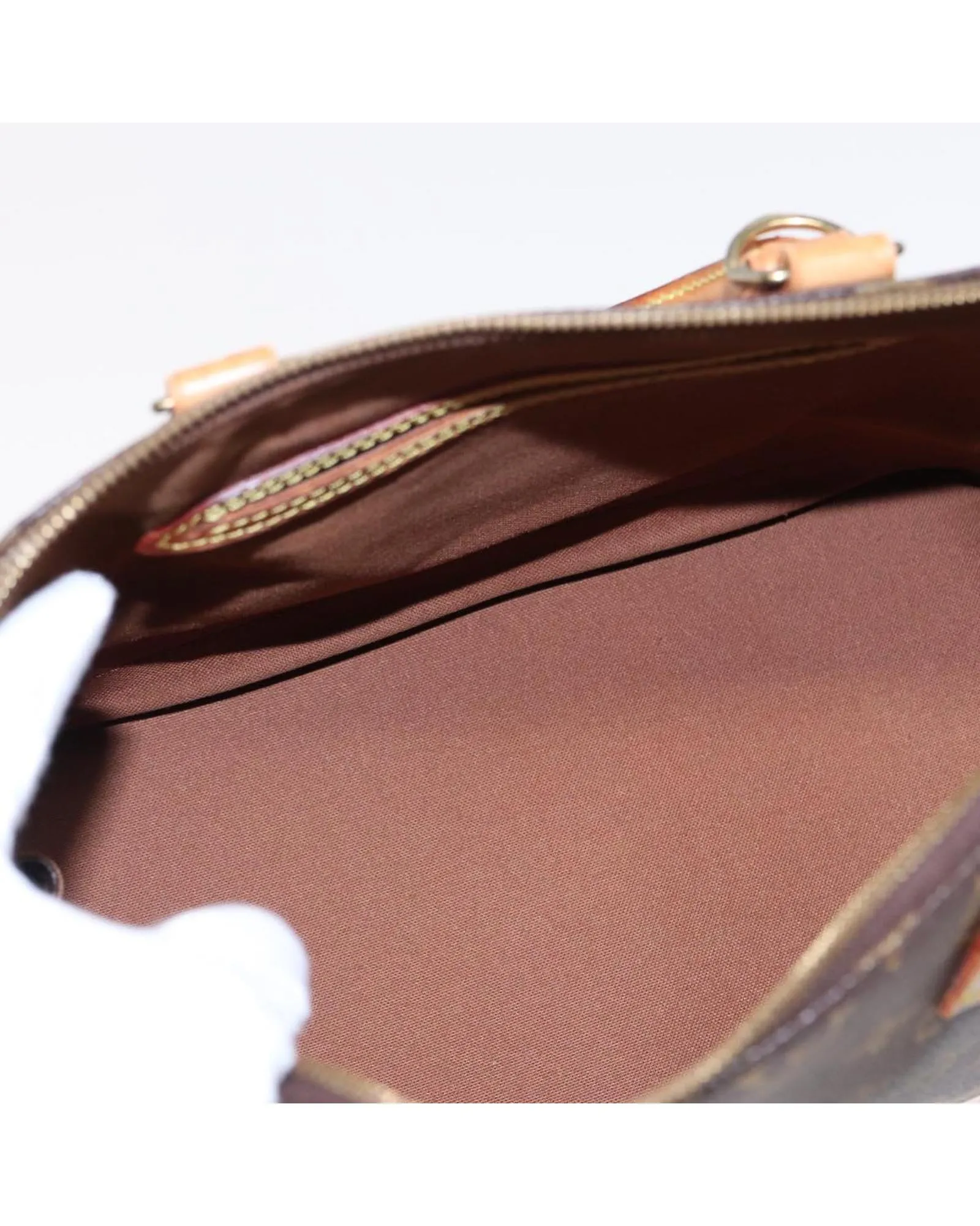 Monogram Canvas Alma Hand Bag with Top Handle