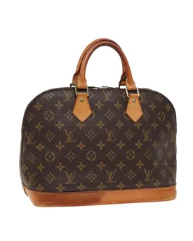 Monogram Canvas Alma Hand Bag with Top Handle