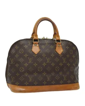 Monogram Canvas Alma Hand Bag with Top Handles
