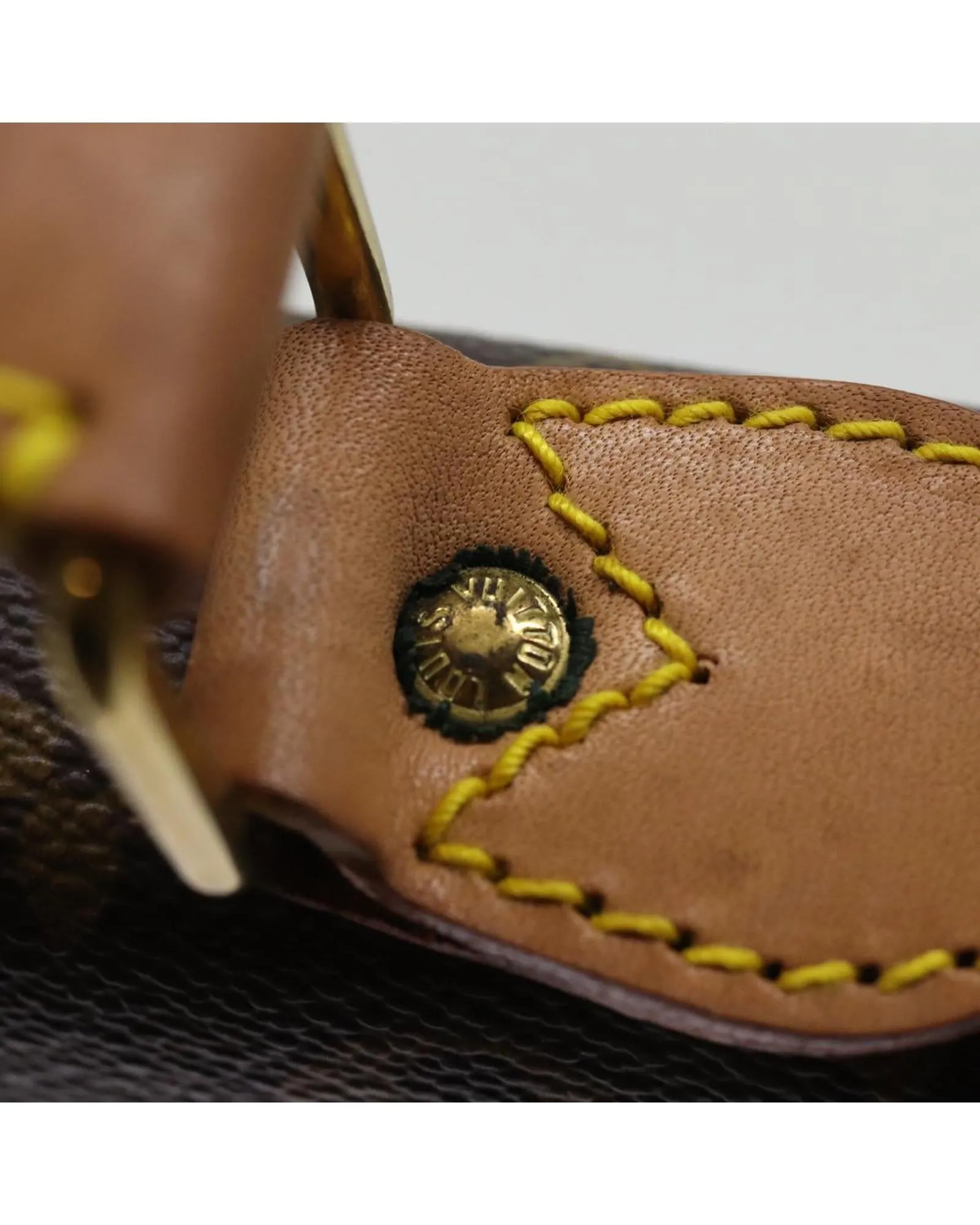 Monogram Canvas Briefcase with Key Accessory and French Craftsmanship