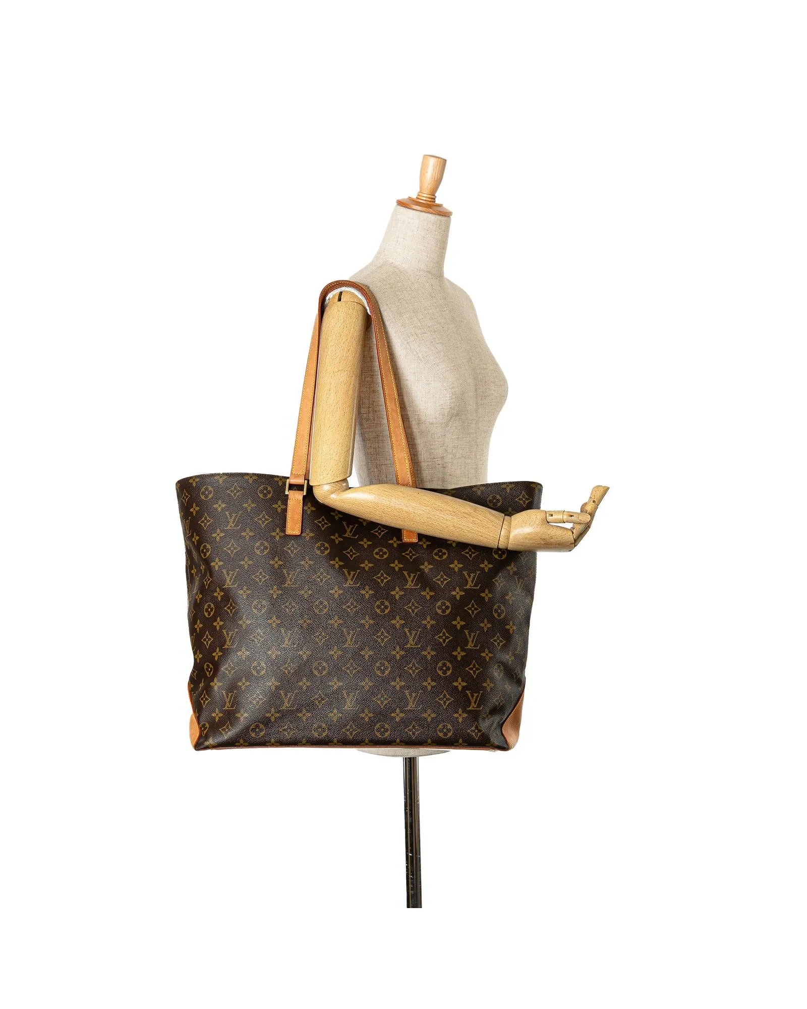 Monogram Canvas Cabas Alto with Vachetta Leather Straps
