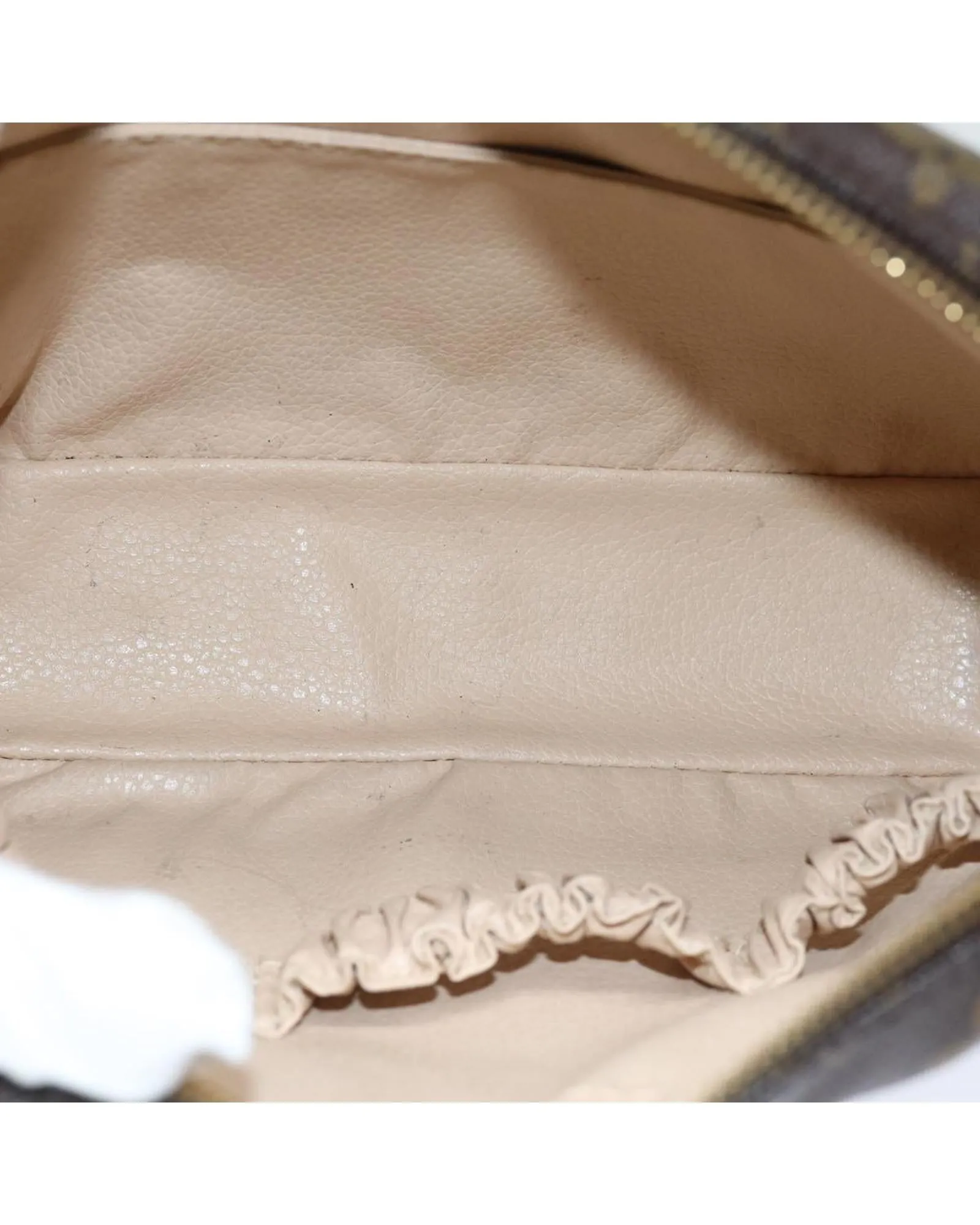 Monogram Canvas Clutch Bag with Multiple Pockets and Zipper - Authentic LV