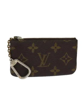 Monogram Canvas Coin Purse with Metal Fittings and Rubbing