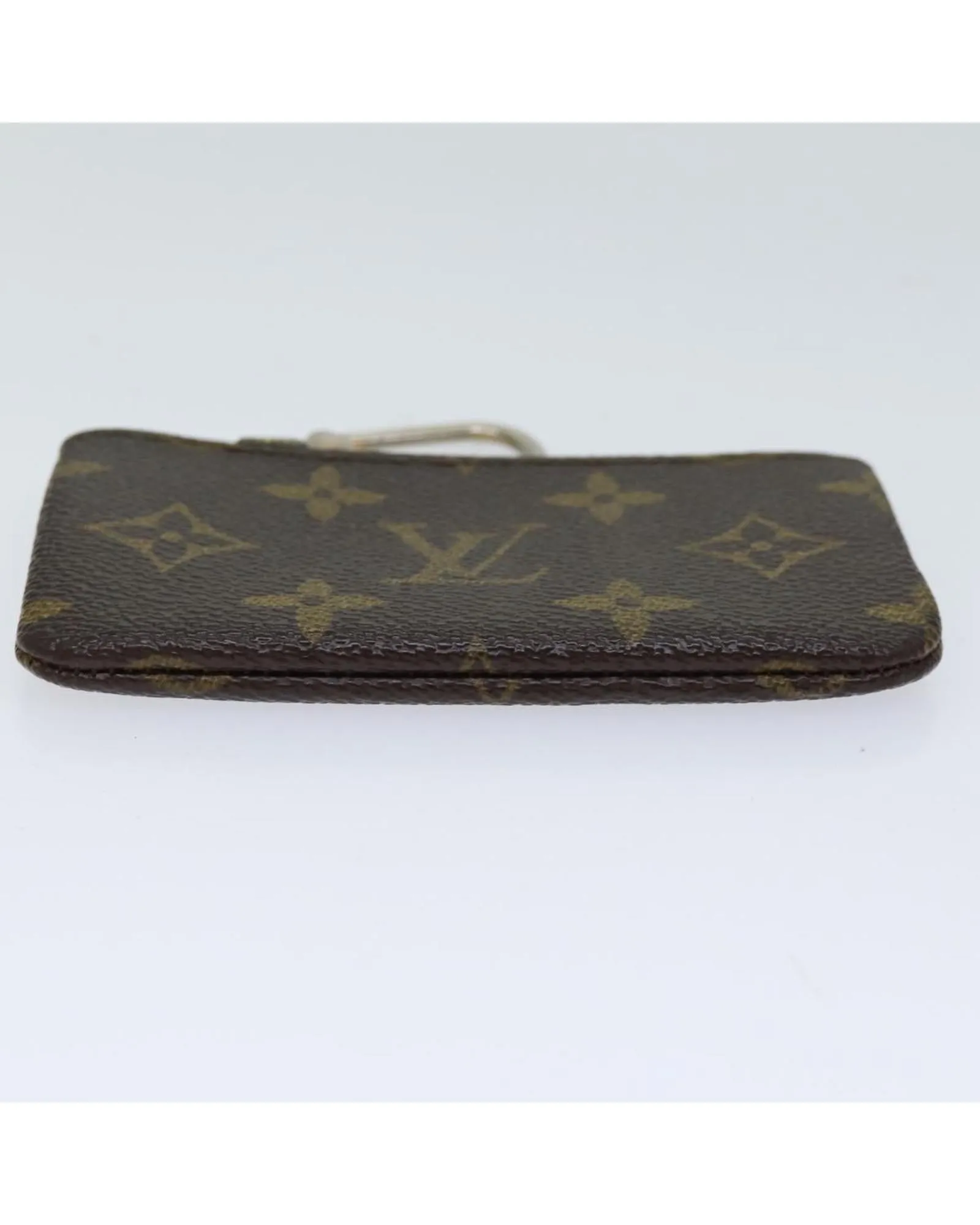 Monogram Canvas Coin Purse with Metal Fittings and Rubbing