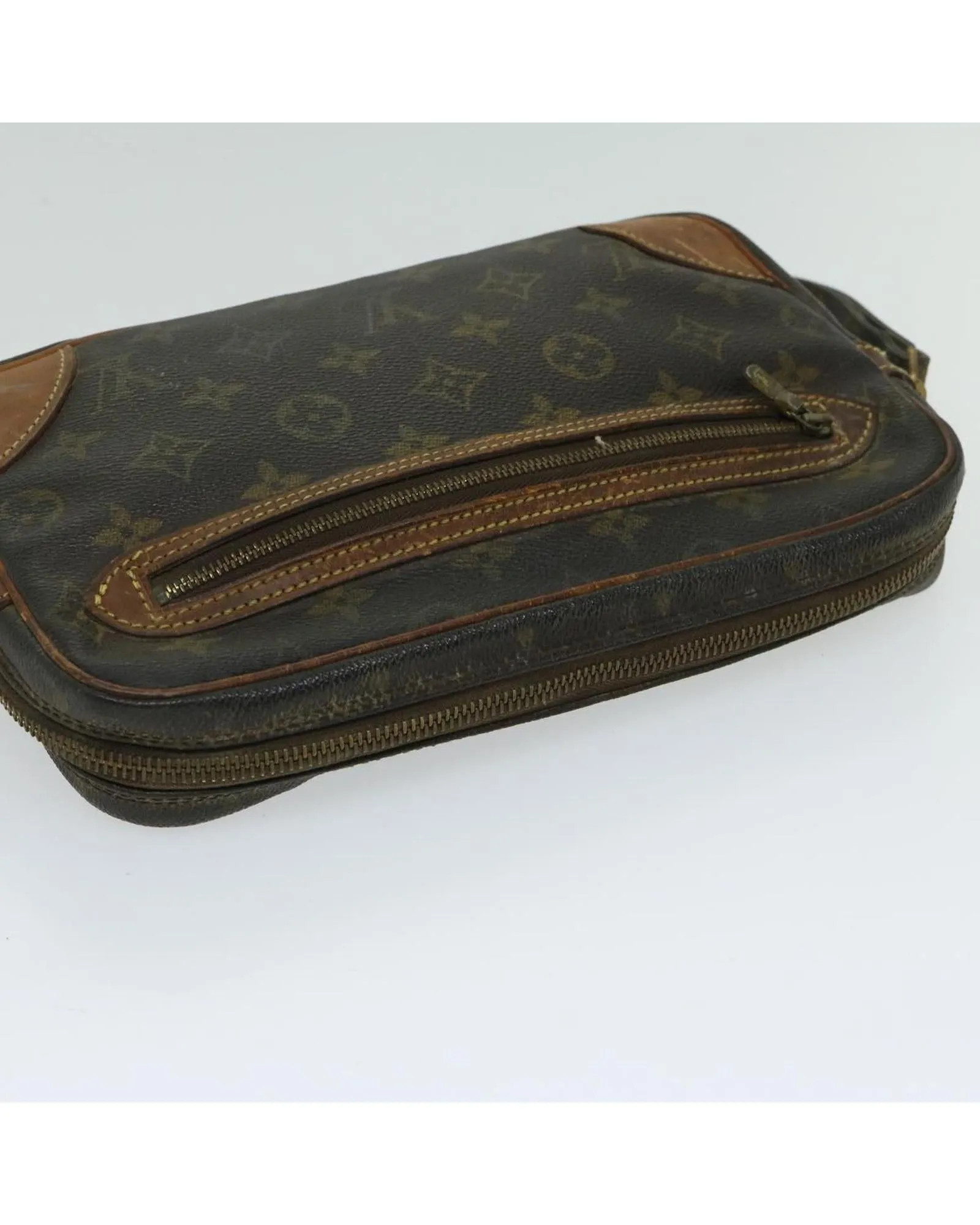 Monogram Canvas Dragonne Clutch Bag