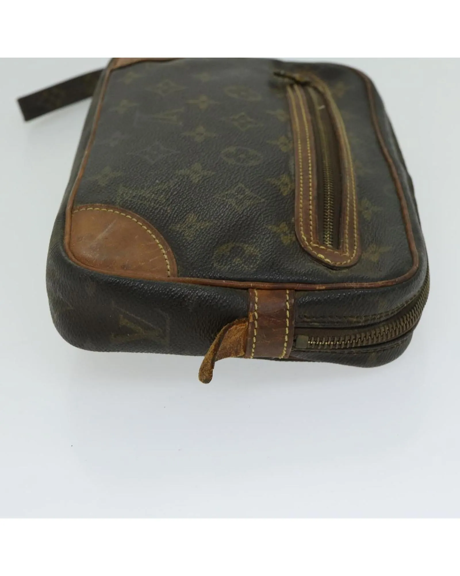 Monogram Canvas Dragonne Clutch Bag