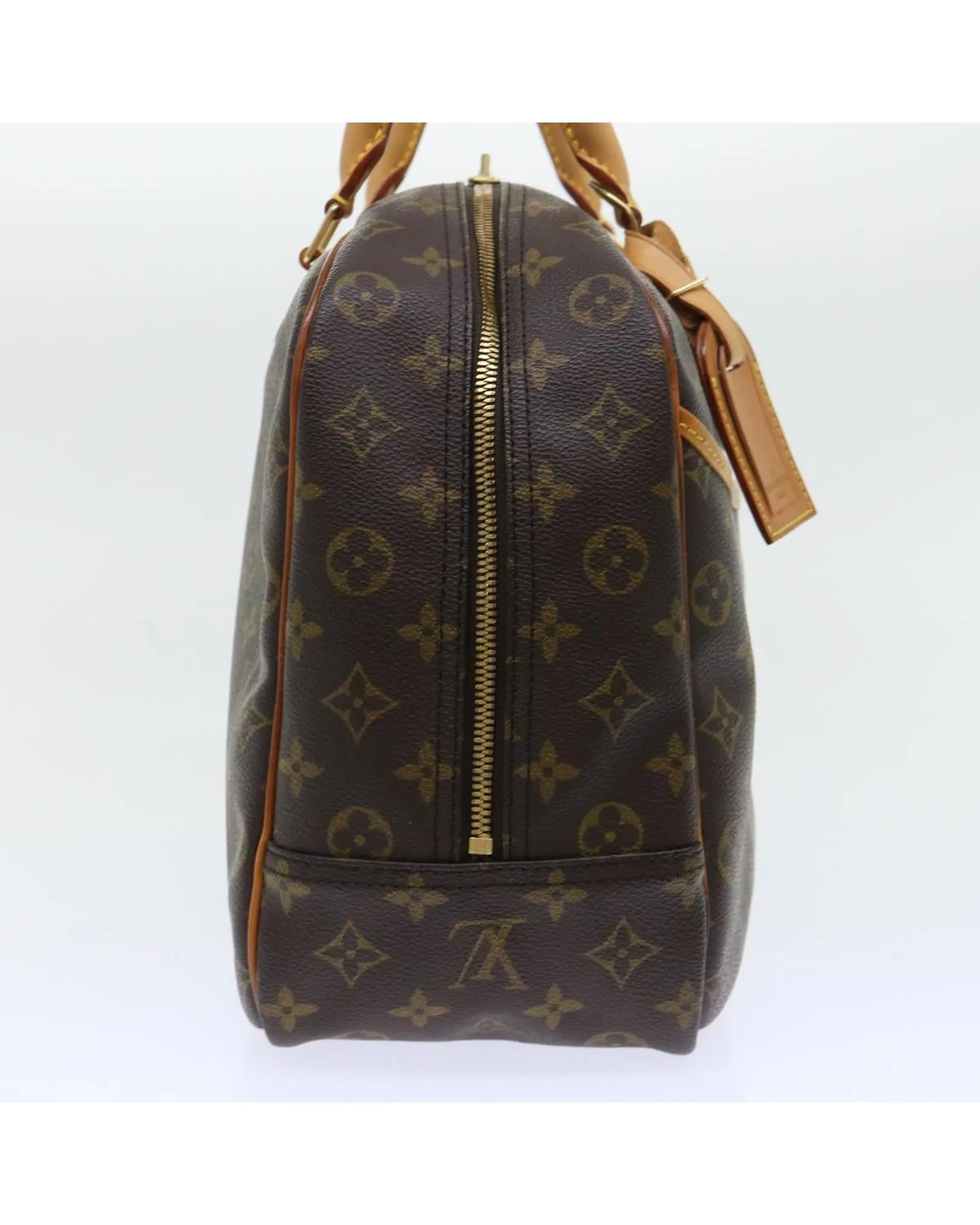 Monogram Canvas Hand Bag with Name Tag - B Rank