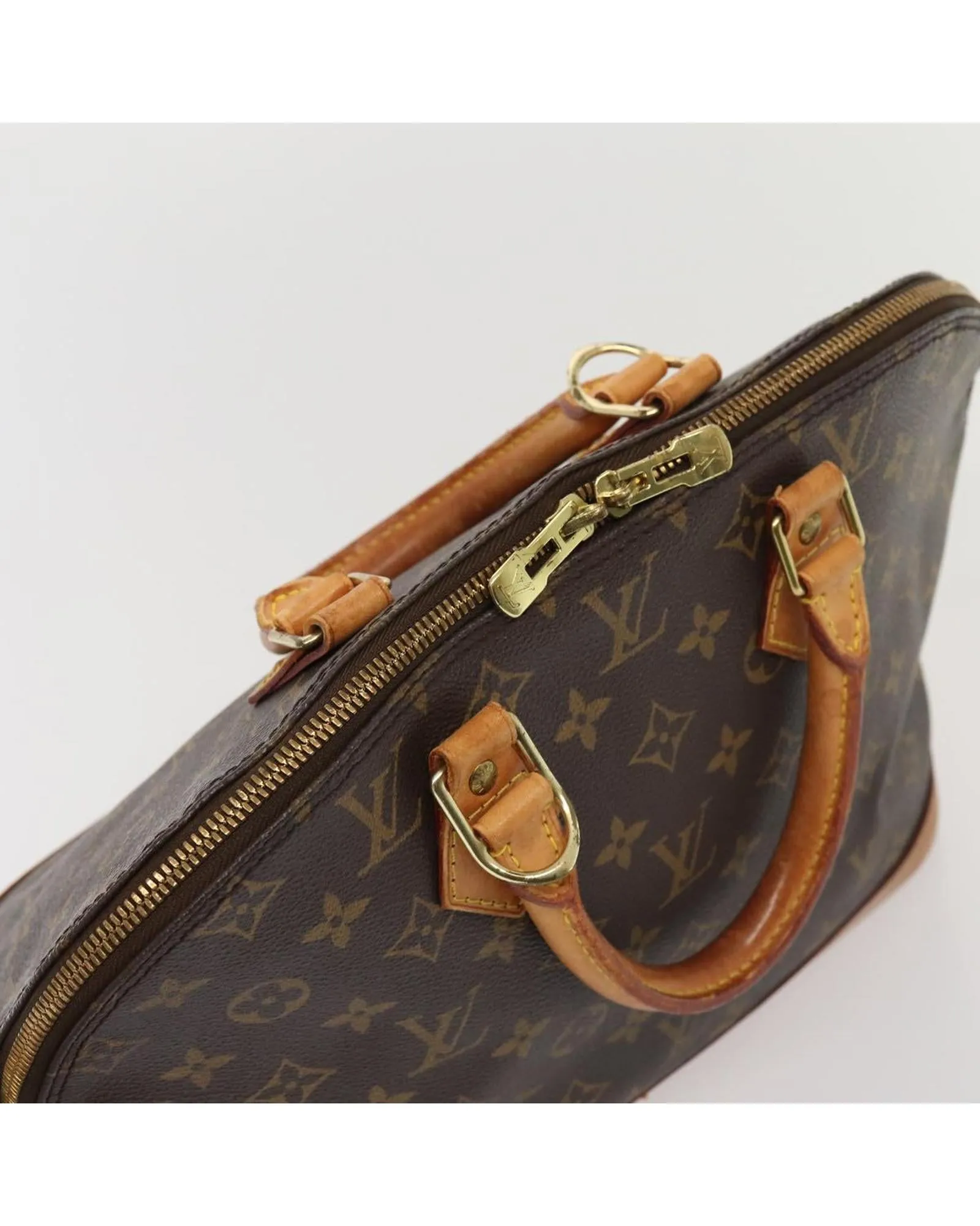 Monogram Canvas Hand Bag with Serial No. - Pre-owned