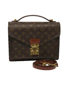 Monogram Canvas Handbag with Shoulder Strap