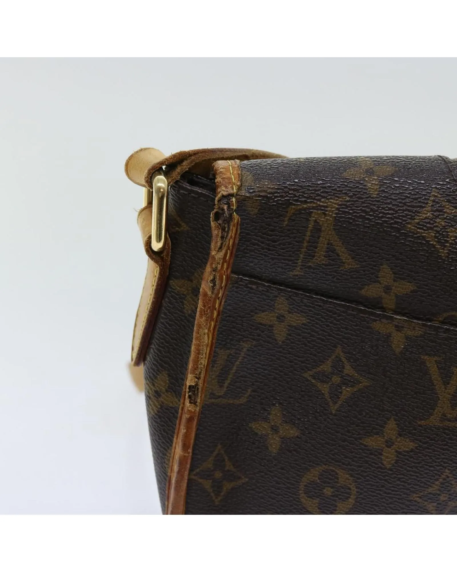Monogram Canvas Shoulder Bag with Adjustable Strap - Authentic LV - France Made