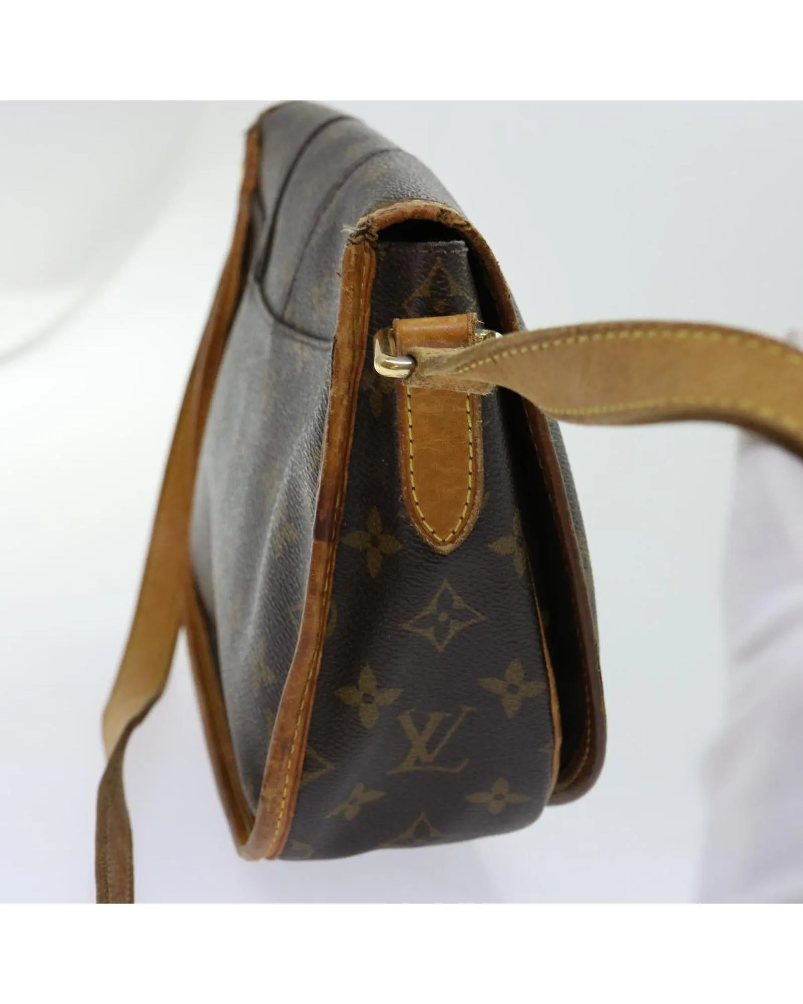 Monogram Canvas Shoulder Bag with Adjustable Strap - Authentic LV - France Made