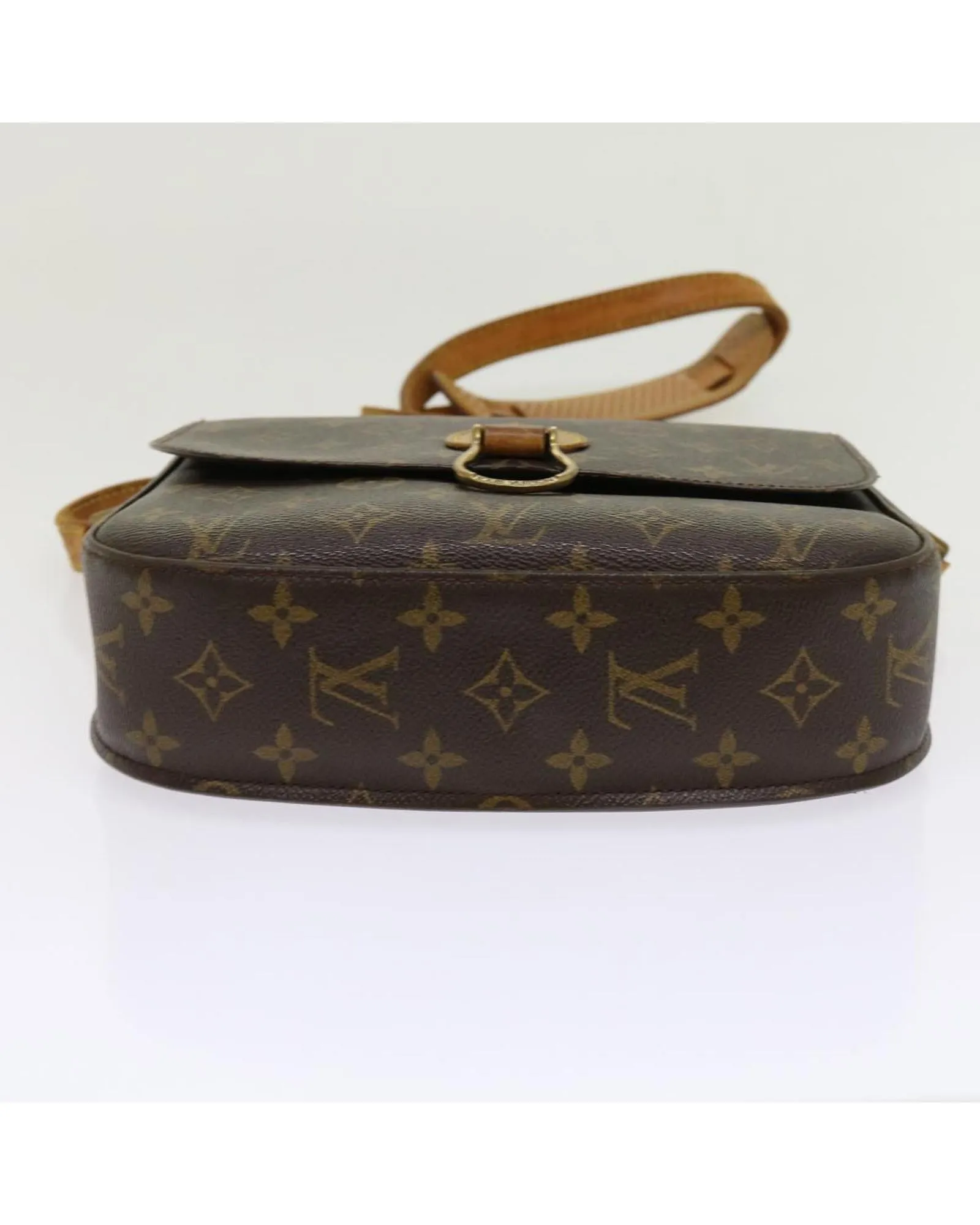 Monogram Canvas Shoulder Bag with Adjustable Strap - Vintage