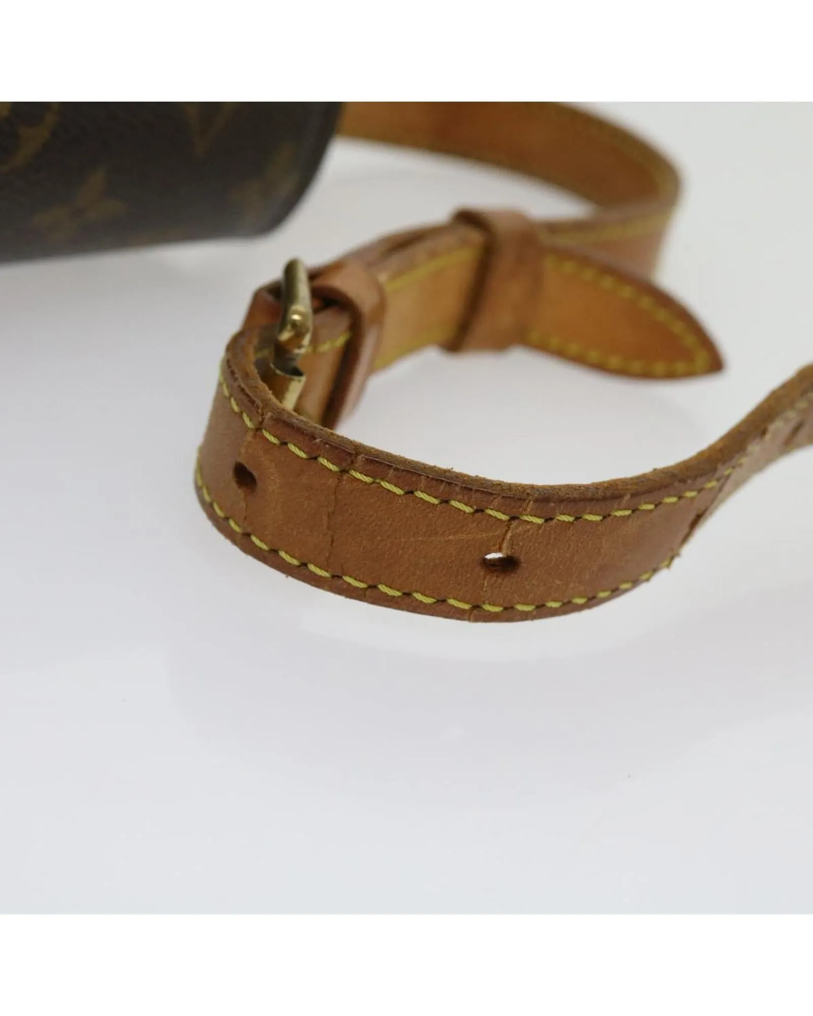 Monogram Canvas Shoulder Bag with Adjustable Strap - Vintage