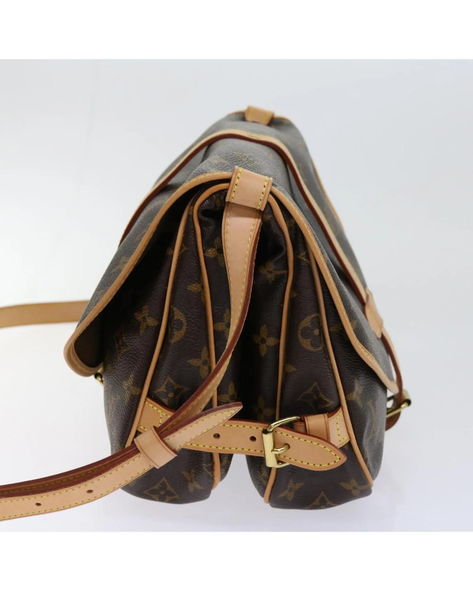 Monogram Canvas Shoulder Bag with Dust Bag Made in France