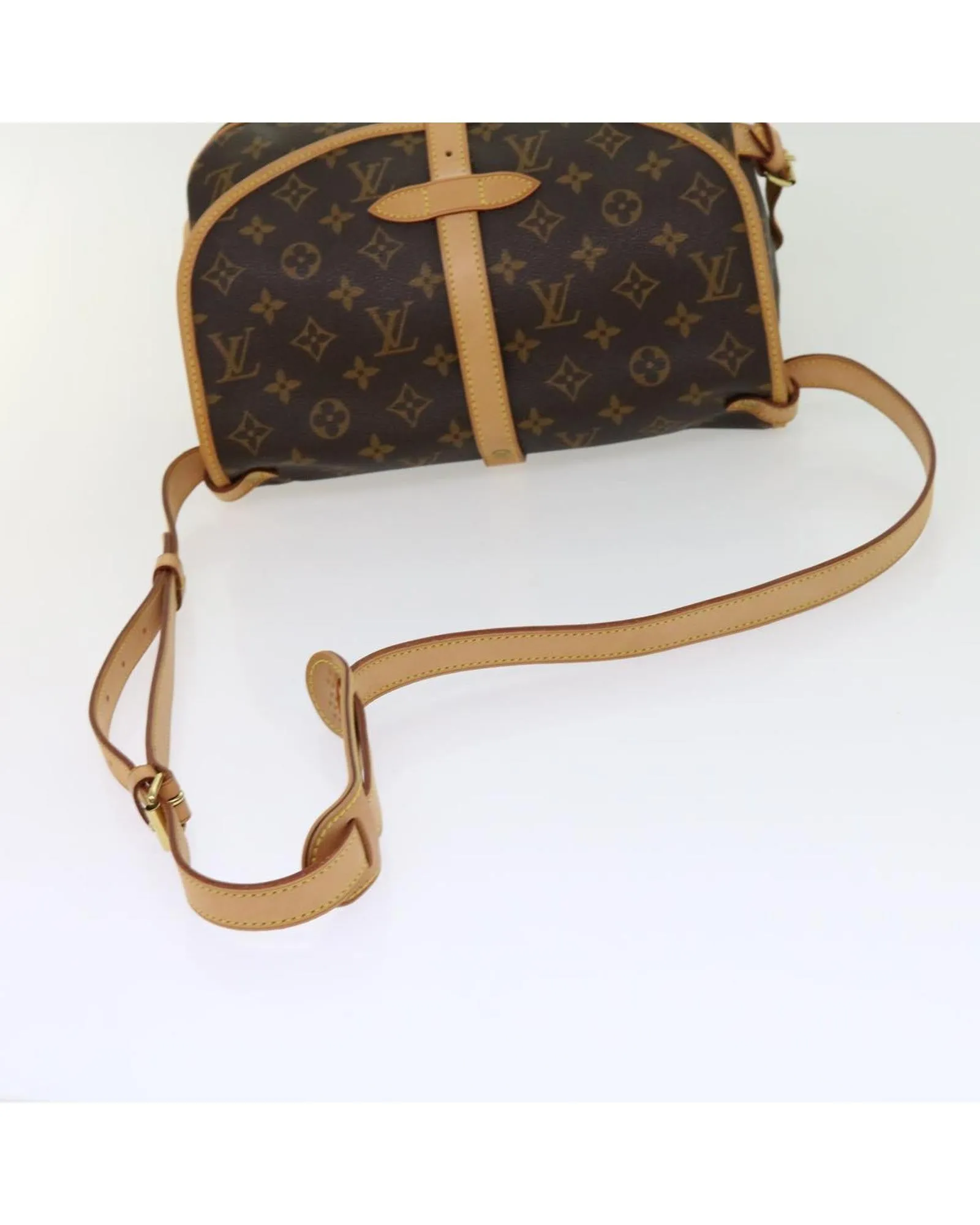 Monogram Canvas Shoulder Bag with Dust Bag Made in France