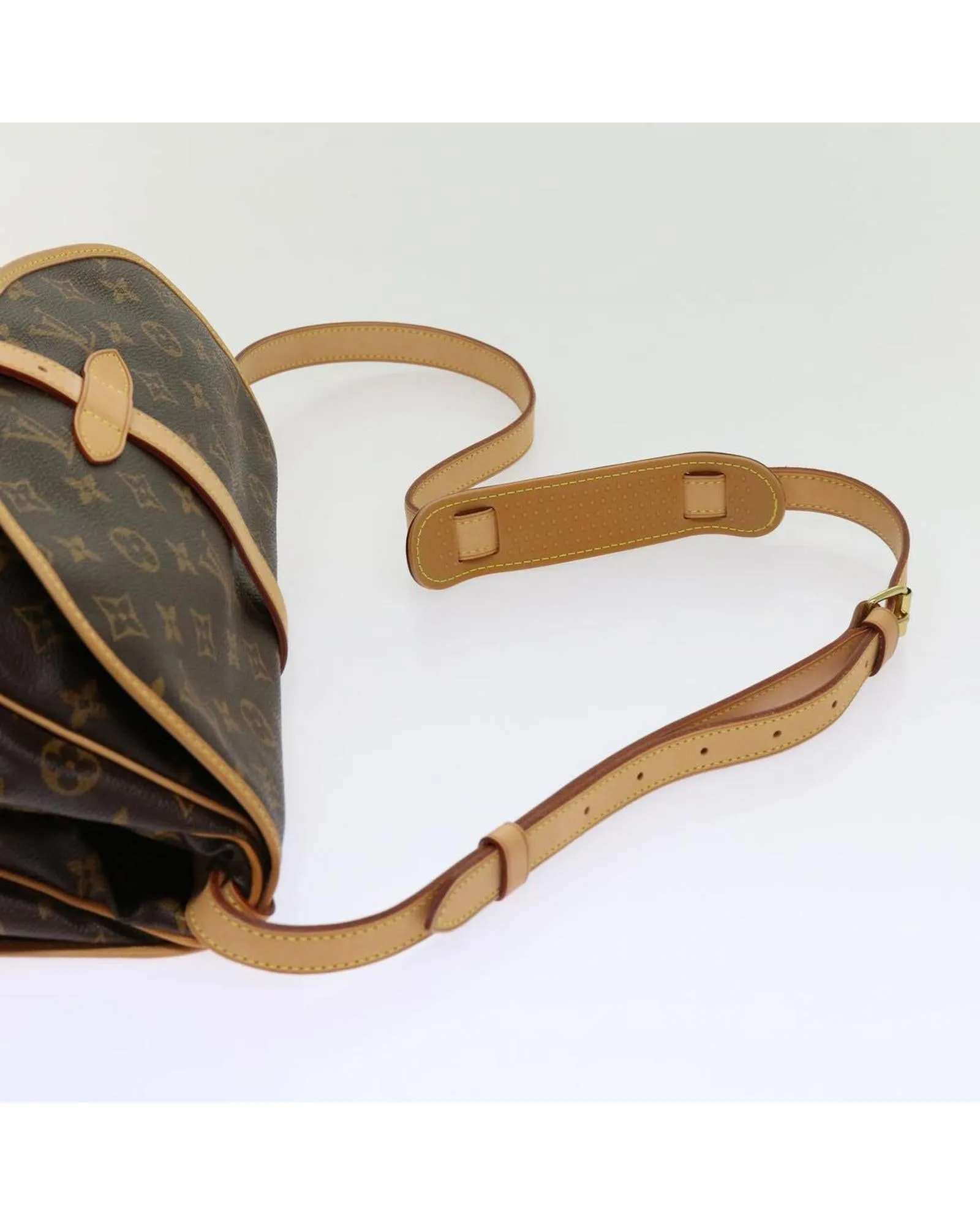 Monogram Canvas Shoulder Bag with Dust Bag Made in France